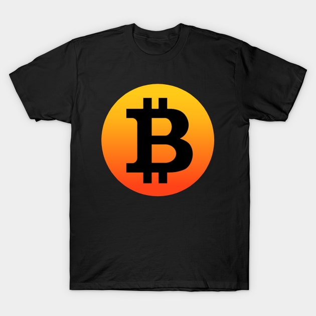 Sunsetter Bitcoin T-Shirt by Pektashop